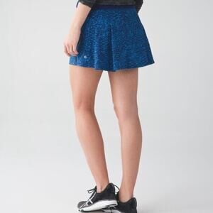 Lululemon Pace Rival Skirt II Samba Snake Hero Blue Size 4